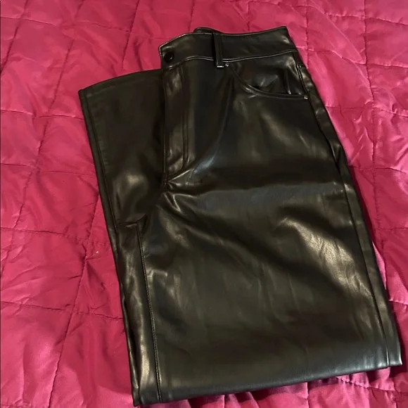 Mexx Black Faux Leather Pants size 12 - Picture 8 of 8